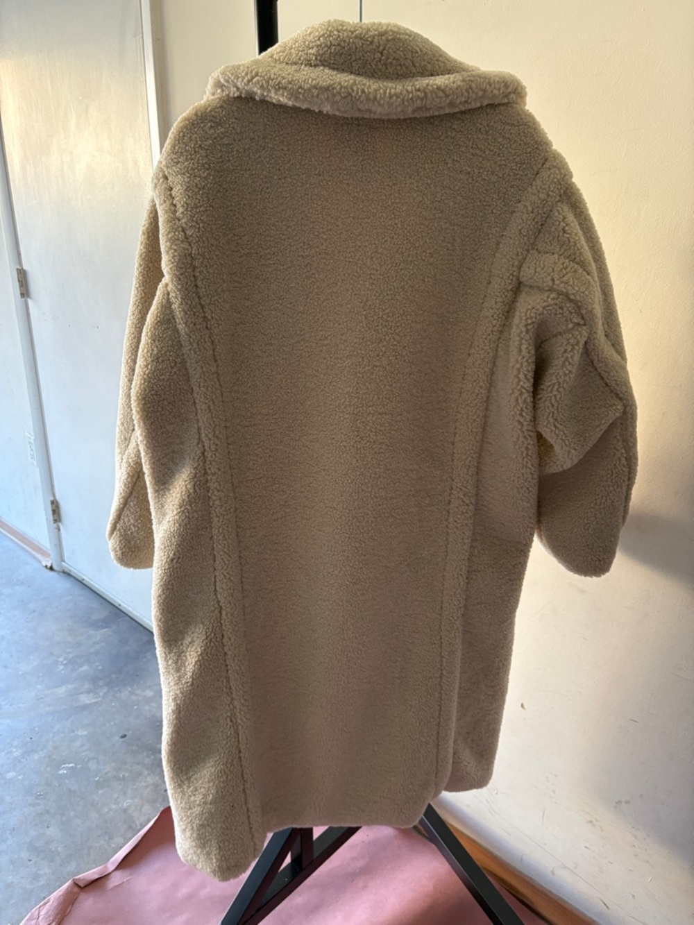 Elie Tahari Ivory Sherpa Teddy Coat - Picture 5 of 5